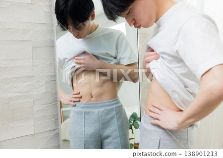 Image of a young man dieting Image of a young man dieting 138901213