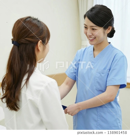 Young female nurse trainee 138901458