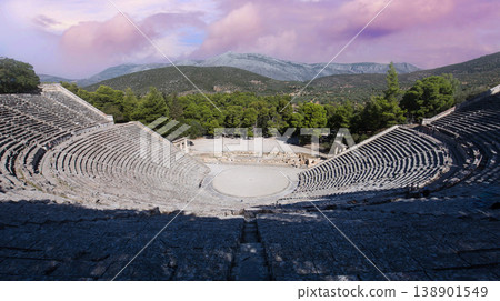 Theatre of Epidaurus, Peloponnese, Greece 138901549