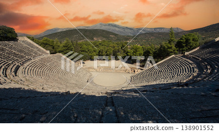 Theatre of Epidaurus, Peloponnese, Greece 138901552