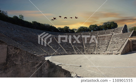 Theatre of Epidaurus, Peloponnese, Greece 138901555