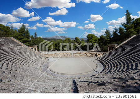 Theatre of Epidaurus, Peloponnese, Greece Theatre of Epidaurus, Peloponnese, Greece 138901561