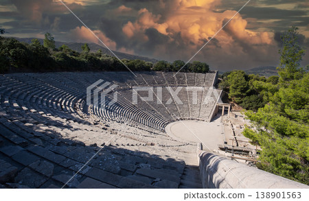 Theatre of Epidaurus, Peloponnese, Greece 138901563