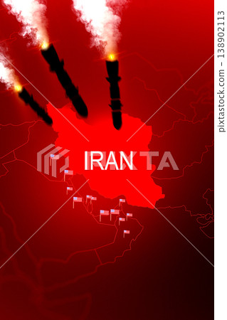 Conflict between Iran and USA in 2026 involving oil and missile strikes Conflict between Iran and USA in 2026 involving oil and missile strikes 138902113
