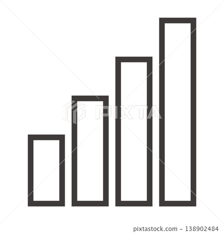 Graph and radio wave icon data (black) Graph and radio wave icon data (black) 138902484