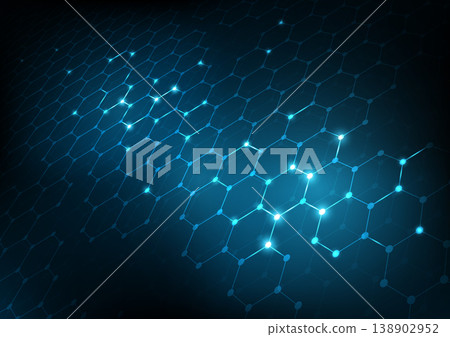Abstract background consisting of set of hexagonal cells. Modern innovation communication technology business background. Background illustration vector. Abstract background consisting of set of hexagonal cells. Modern innovation communication technology business background. Background illustration vector. 138902952