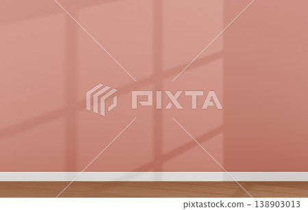Background material - Simple room - Window light - Brown 138903013