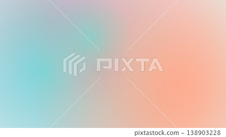 Mint green and peach pastel gradient background 138903228