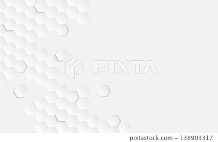 White grey geometric hexagon abstract texture soft light wallpaper modern. Vector design. White grey geometric hexagon abstract texture soft light wallpaper modern. Vector design. 138903317