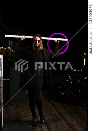 Stylish image featuring luminous details and bold lighting Stylish image featuring luminous details and bold lighting 138903678