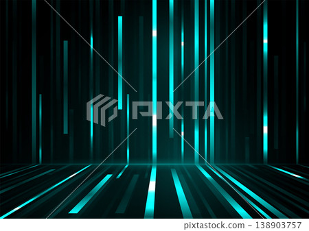 A bright blue beam moves down. Sparkling neon particles. Futuristic information flow. Data transfer. Digital technology concept. vector illustration A bright blue beam moves down. Sparkling neon particles. Futuristic information flow. Data transfer. Digital technology concept. vector illustration 138903757