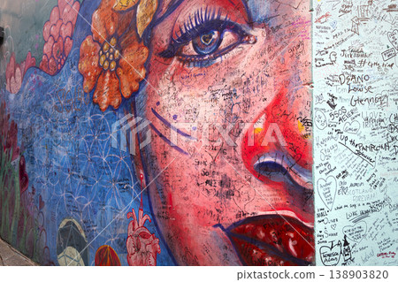 The Wall of Love in Crampton Court in Dubiln, Ireland 138903820