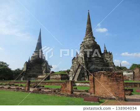 The stupa of Wat Phra Si Sanphet, towering over Ayutthaya Historical Park. The stupa of Wat Phra Si Sanphet, towering over Ayutthaya Historical Park. 138904034