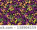 Seamless abstract leopard fur pattern 138904159