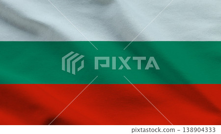 Bulgarian flag waving proudly, symbolizing national pride and sovereignty Bulgarian flag waving proudly, symbolizing national pride and sovereignty 138904333