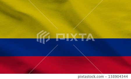 Colombian flag waving in celebration of independence and sovereignty Colombian flag waving in celebration of independence and sovereignty 138904344