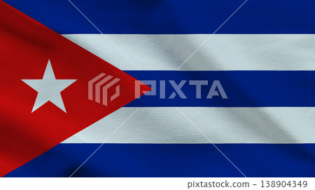 Cuban flag waving proudly, symbolizing independence and national sovereignty Cuban flag waving proudly, symbolizing independence and national sovereignty 138904349