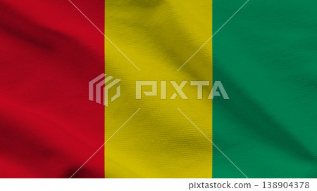 Celebrating independence day with the vibrant colors of the national flag of guinea Celebrating independence day with the vibrant colors of the national flag of guinea 138904378