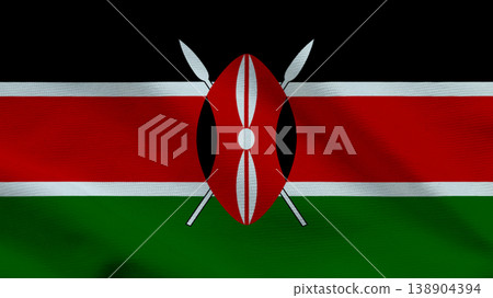 Symbol of Kenyan independence and sovereignty displayed with vibrant colors 138904394