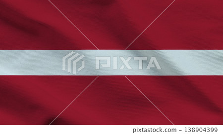 Symbol of independence and sovereignty with the waving Latvian flag in vibrant colors Symbol of independence and sovereignty with the waving Latvian flag in vibrant colors 138904399