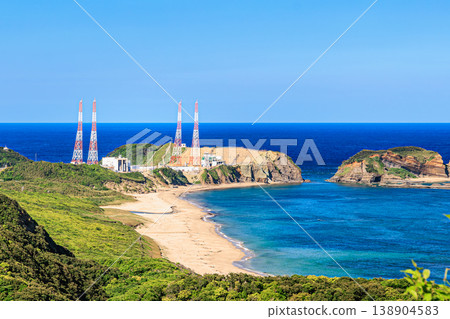Tanegashima Space Center and the beautiful coastline scenery 138904583
