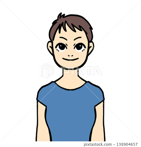 短頭髮的女人 138904657