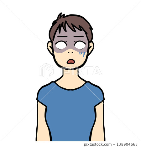 Pale-faced short-haired woman Pale-faced short-haired woman 138904665
