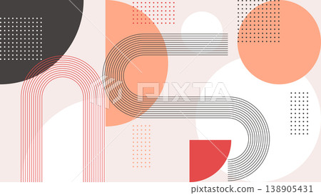 geometric pastel colored modern background geometric pastel colored modern background 138905431