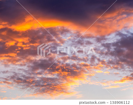 Clouds dyed in sunset 138906112