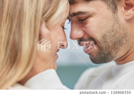 Couple, faces and love of young people together with happiness showing care and support. Trust, face holding and man with woman feeling happy with romance and a smile loving close relationship Couple, faces and love of young people together with happiness showing care and support. Trust, face holding and man with woman feeling happy with romance and a smile loving close relationship 138906350