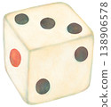 骰子的三維插圖 138906578