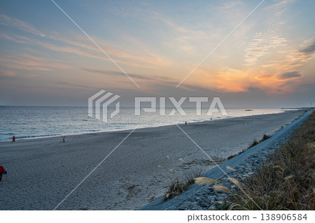 靜岡縣磐田市鮫島海灘景色 靜岡縣磐田市鮫島海灘景色 138906584