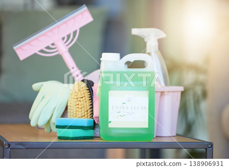 Home cleaning, hygiene and product equipment of liquid chemical disinfectant, spray bottle and sponge brush for housekeeping. Bacteria disinfection, lens flare and group of cleaning service supplies Home cleaning, hygiene and product equipment of liquid chemical disinfectant, spray bottle and sponge brush for housekeeping. Bacteria disinfection, lens flare and group of cleaning service supplies 138906931