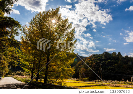 靜岡縣秀知郡守町戶野爪：山村風光 138907653
