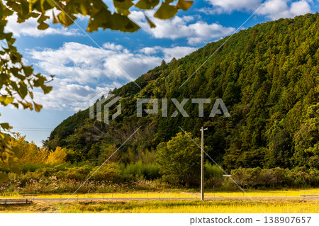 靜岡縣秀知郡守町戶野爪:山村風光 靜岡縣秀知郡守町戶野爪:山村風光 138907657