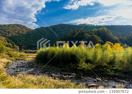 Tonozume, Morimachi, Shuchi District, Shizuoka Prefecture: Mountain village scenery Tonozume, Morimachi, Shuchi District, Shizuoka Prefecture: Mountain village scenery 138907672