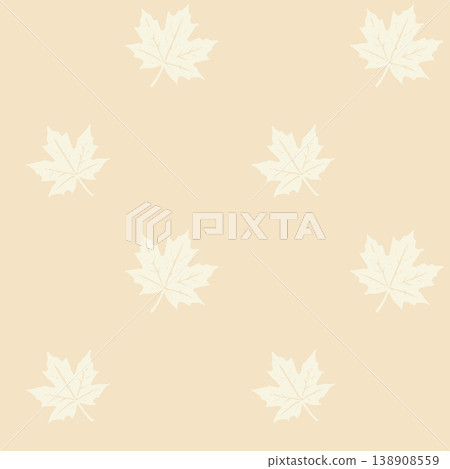 Maple Leaf Pattern Minimal Autumn Seamless Maple Leaf Pattern Minimal Autumn Seamless 138908559
