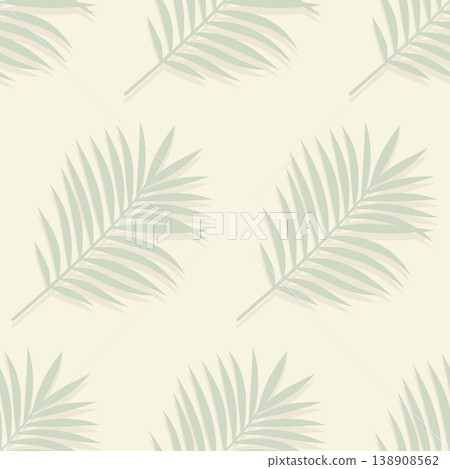 Palm Leaf Pattern Tropical Seamless Background Palm Leaf Pattern Tropical Seamless Background 138908562