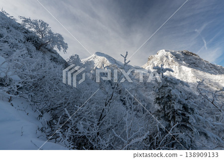 Snow-covered Yatsugatake Mountains, Mount Amida Snow-covered Yatsugatake Mountains, Mount Amida 138909133