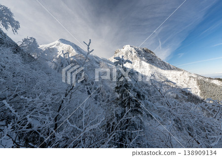 Snow-covered Yatsugatake Mountains, Mount Amida Snow-covered Yatsugatake Mountains, Mount Amida 138909134