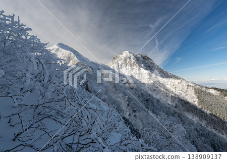 Snow-covered Yatsugatake Mountains, Mount Amida Snow-covered Yatsugatake Mountains, Mount Amida 138909137