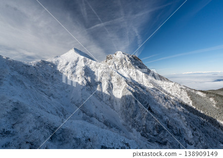 Snow-covered Yatsugatake Mountains, Mount Amida Snow-covered Yatsugatake Mountains, Mount Amida 138909149