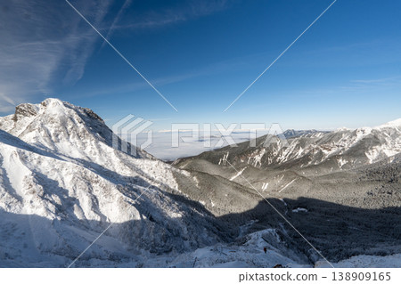 Snow-covered Yatsugatake Mountains, Mount Amida Snow-covered Yatsugatake Mountains, Mount Amida 138909165