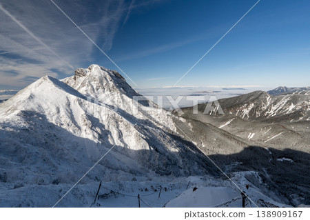 Snow-covered Yatsugatake Mountains, Mount Amida Snow-covered Yatsugatake Mountains, Mount Amida 138909167