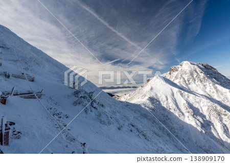 Snow-covered Yatsugatake Mountains, Akadake Snow-covered Yatsugatake Mountains, Akadake 138909170