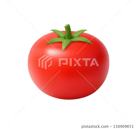 3d Fresh Red Tomato 138909651