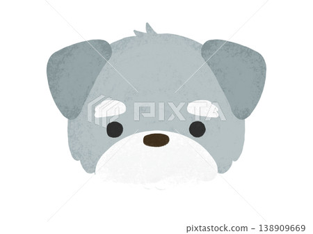 Cute Miniature Schnauzer Illustration Cute Miniature Schnauzer Illustration 138909669