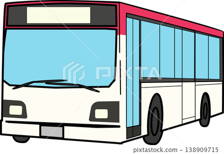 Public transportation - Illustration of a route bus 138909715