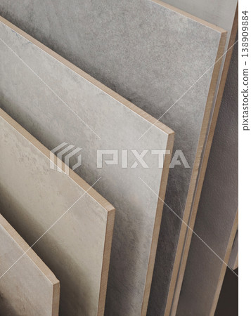 Close-up of various porcelain and ceramic floor tiles Close-up of various porcelain and ceramic floor tiles 138909884