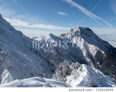 Snow-covered Yatsugatake Mountains, Mount Amida Snow-covered Yatsugatake Mountains, Mount Amida 138910044